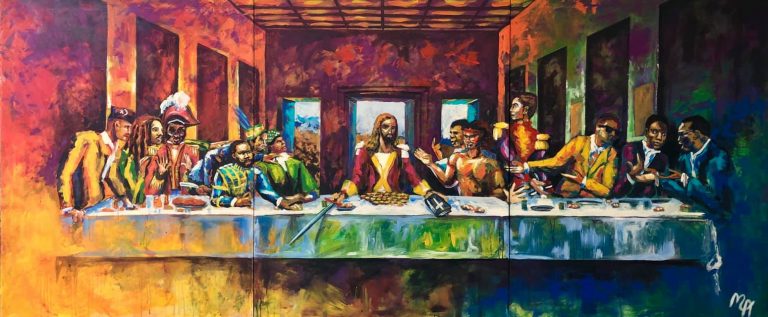 Last Colonial Meal Painting