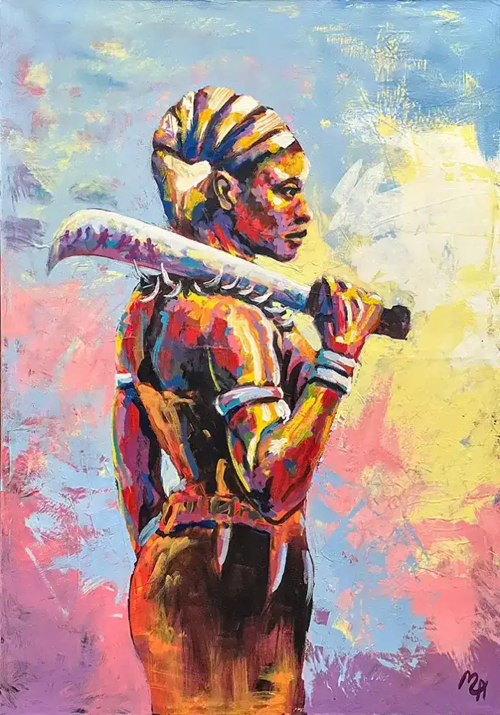 Queen Nanny of the Maroons painting by Sir Calvert Jones