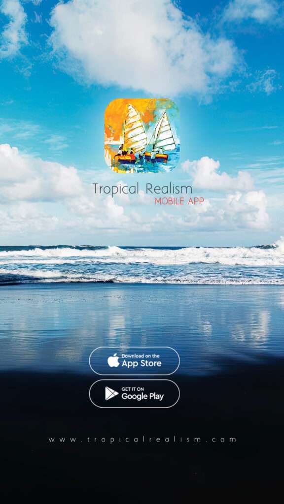 Tropical Realism mobile app interface screen